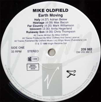 LP Mike Oldfield: Earth Moving