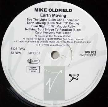 LP Mike Oldfield: Earth Moving