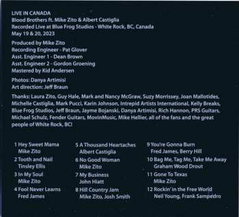 CD Mike Zito: Blood Brothers Live In Canada DIGI