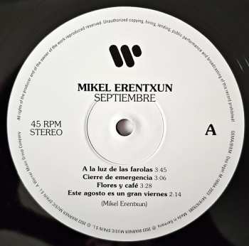 2LP Mikel Erentxun: Septiembre