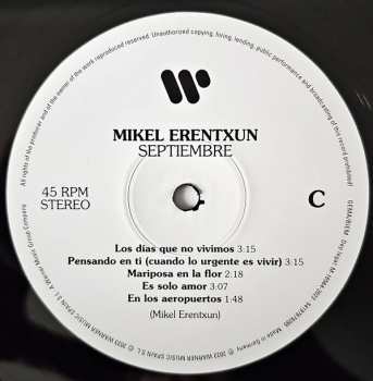 2LP Mikel Erentxun: Septiembre