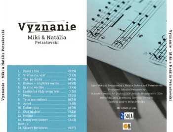 CD Miki A Natália Petrašovskí: Vyznanie
