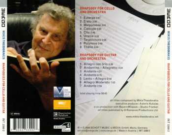 CD Mikis Theodorakis: Rhapsodies For Cello And Guitar