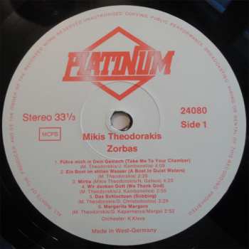 3LP/Dobozkészlet Mikis Theodorakis: Zorbas