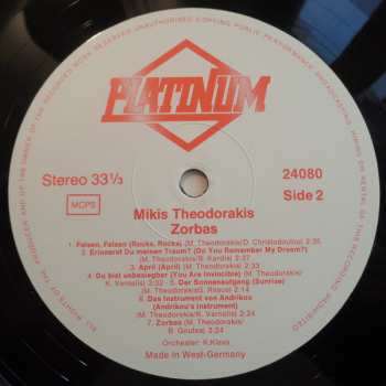 3LP/Dobozkészlet Mikis Theodorakis: Zorbas