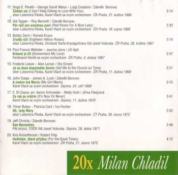 CD Milan Chladil: 20x Milan Chladil (Ať Hudba Dále Zní)