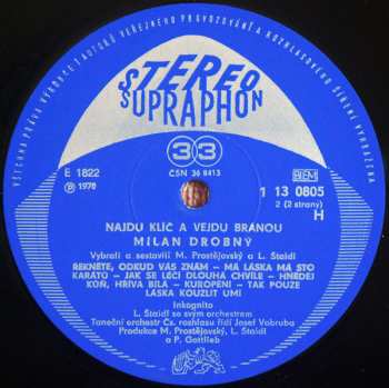LP Milan Drobný: Najdu Klíč A Vejdu Branou