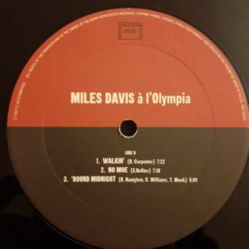 LP Miles Davis: à l'Olympia LTD