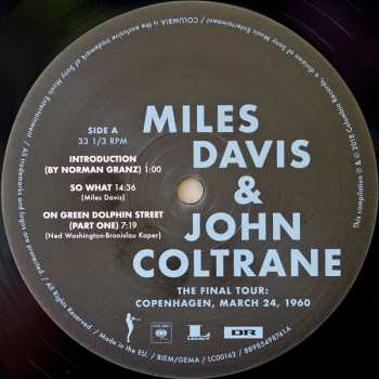 LP Miles Davis: The Final Tour: Copenhagen, March 24, 1960