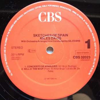 LP Miles Davis: Sketches Of Spain
