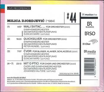 CD Milica Djordjević: # 44 | Mali Svitac, ... / Quicksilver / Čvor / Mit O Ptici