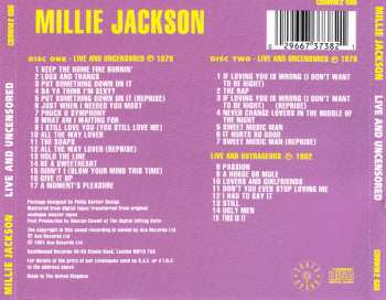 2CD Millie Jackson: Live And Uncensored