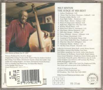 CD Milt Hinton: The Judge At His Best (The Legendary Chiaroscuro Sessions • 1973-1995)