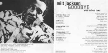 CD Milt Jackson: Goodbye