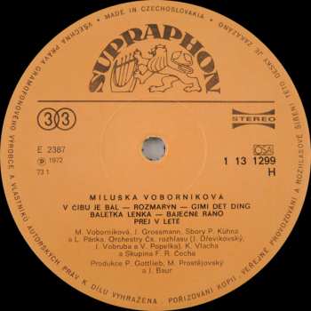 LP Miluše Voborníková: Miluška Voborníková