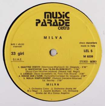 LP Milva: Milva