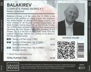 CD Mily Balakirev: Complete Piano Works • 1 (Piano Sonatas)