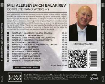 CD Mily Balakirev: Complete Piano Works • 2 (Waltzes, Nocturnes And Other Works) 