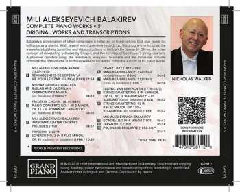 CD Mily Balakirev: Complete Piano Works • 5