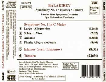CD Russian State Symphony Orchestra: Symphony No. 1 / Islamey / Tamara