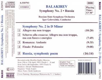 CD Russian State Symphony Orchestra: Symphony No. 2 / Russia (Symphonic Poem)