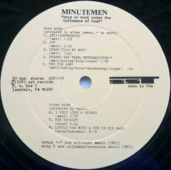 LP Minutemen: Buzz Or Howl Under The Influence Of Heat