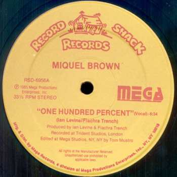 Album Miquel Brown: One Hundred Percent