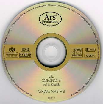 SACD Mirjam Nastasi: Die Soloflöte – Vol 2: Klassik
