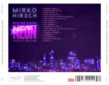 CD Mirko Hirsch: Missing Pieces: Return To Neon (Special Edition)