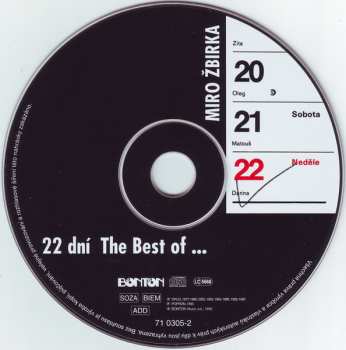 CD Miroslav Žbirka: 22 Dní (The Best Of...)