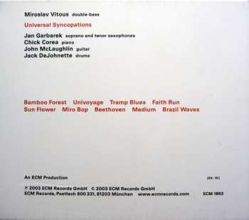 CD Miroslav Vitous: Universal Syncopations