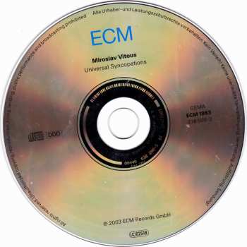 CD Miroslav Vitous: Universal Syncopations
