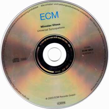 CD Miroslav Vitous: Universal Syncopations
