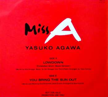 Album Yasuko Agawa: Lowdown / You Bring The Sun Out