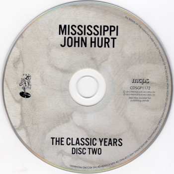 2CD Mississippi John Hurt: The Classic Years