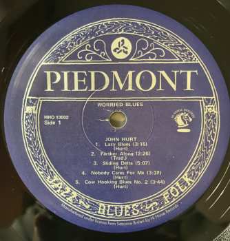 LP Mississippi John Hurt: Worried Blues