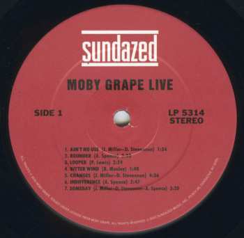 2LP Moby Grape: Live (Historic Live Moby Grape Performances 1966-1969)