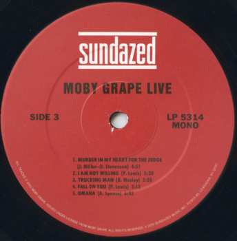 2LP Moby Grape: Live (Historic Live Moby Grape Performances 1966-1969)