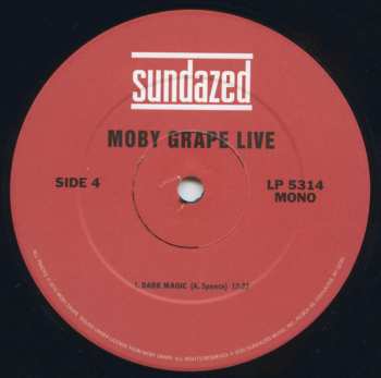 2LP Moby Grape: Live (Historic Live Moby Grape Performances 1966-1969)