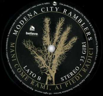 LP Modena City Ramblers: Mani Come Rami, Ai Piedi Radici