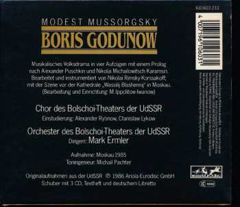 3CD Modest Mussorgsky: Boris Godunow - Gesamtaufnahme in russischer Sprache