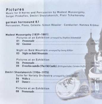 CD Sergei Prokofiev: Pictures (Music For 8 Horns And Percussion) DIGI