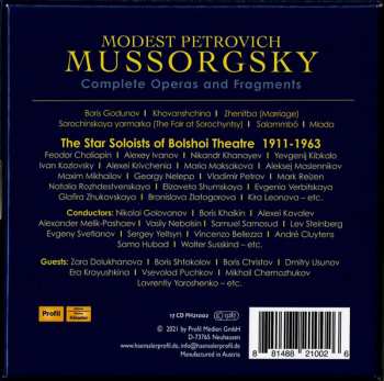 17CD/Dobozkészlet Modest Mussorgsky: Modest Petrovich Mussorgsky: Complete Operas and Fragments
