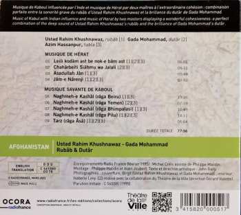 CD Mohammad Rahim Khushnawaz: Afghanistan - Rubâb & Dutâr (Musique De Hérat Et Kaboul = Music Of Herat And Kabul)