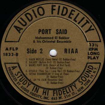 LP Mohammed El-Bakkar & His Oriental Ensemble: Port Said - Music Of The Middle East