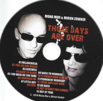 CD Mona Mur: Those Days Are Over - 15 Music Poems LTD