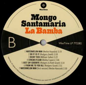 LP Mongo Santamaria: La Bamba LTD