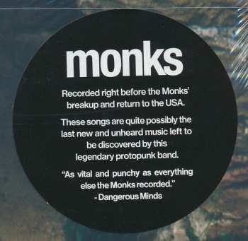 LP The Monks: Hamburg Recordings 1967