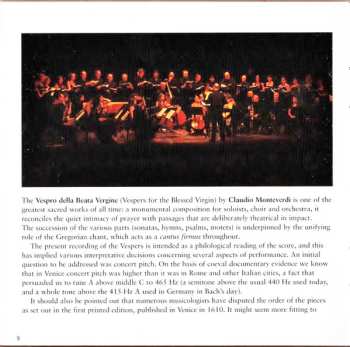 2CD Claudio Monteverdi: Vespro Della Beata Vergine