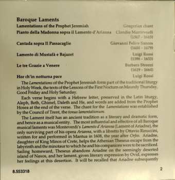 CD Claudio Monteverdi: Lamenti Barocchi Vol. 1 (Baroque Laments Vol. 1)